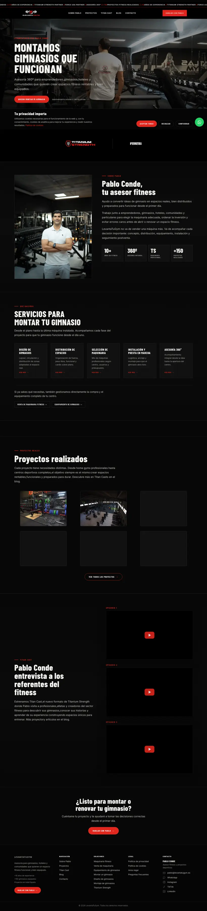 Captura de Levanta Tu Gym
